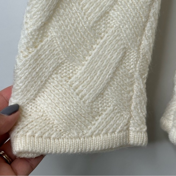 Vintage Woven Cardigan Sz L Quilted Knit Pearl Button Front Sweater Grannycore - Picture 12 of 14